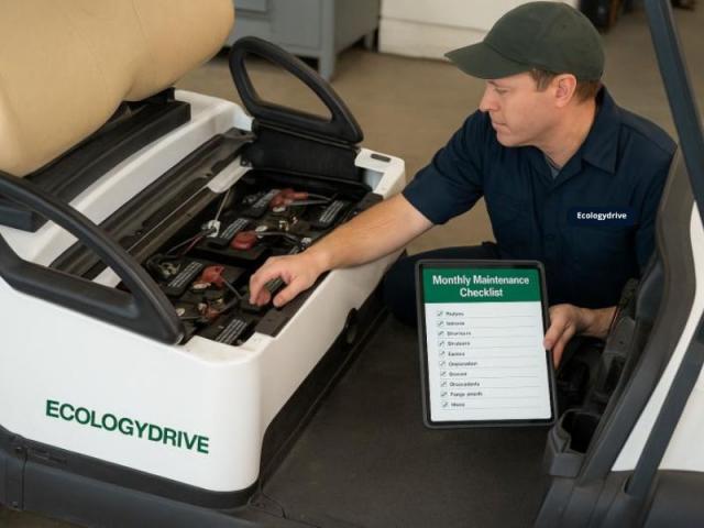 Manutenzione ordinaria delle golf car: checklist mensile completa