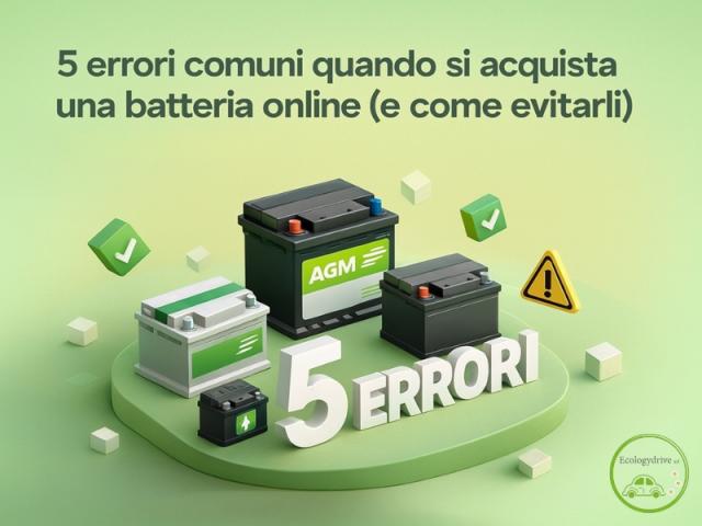 5 errori comuni quando si acquista una batteria online (e come evitarli)