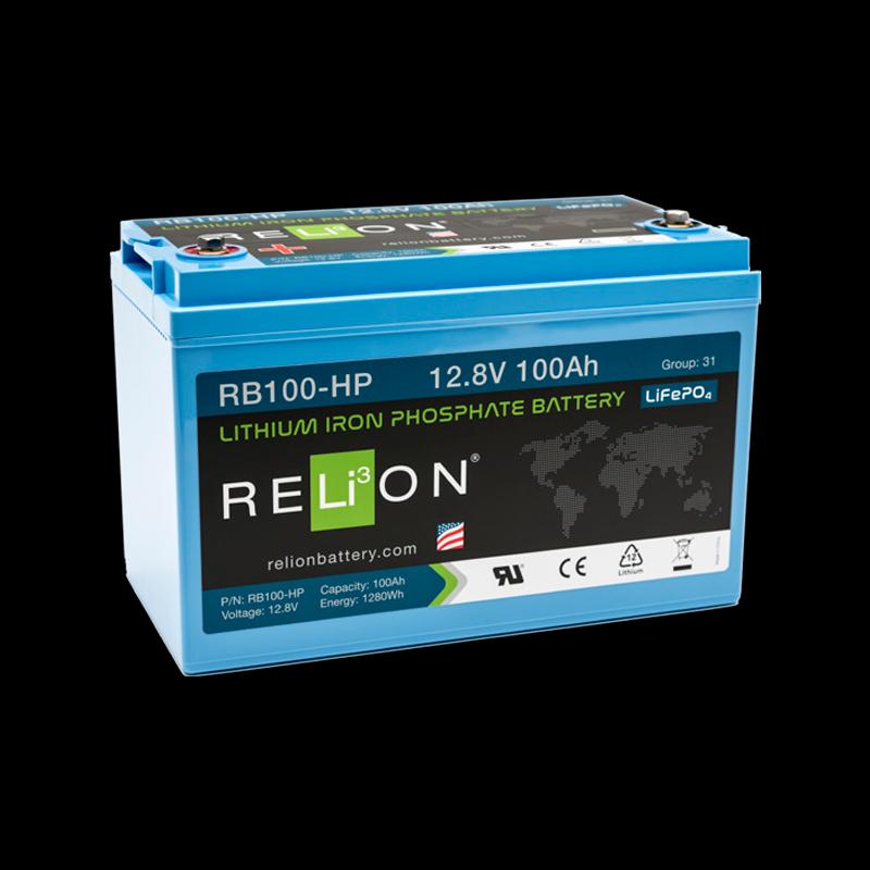 Batteria litio nautica con alto spunto Relion RB100 HP