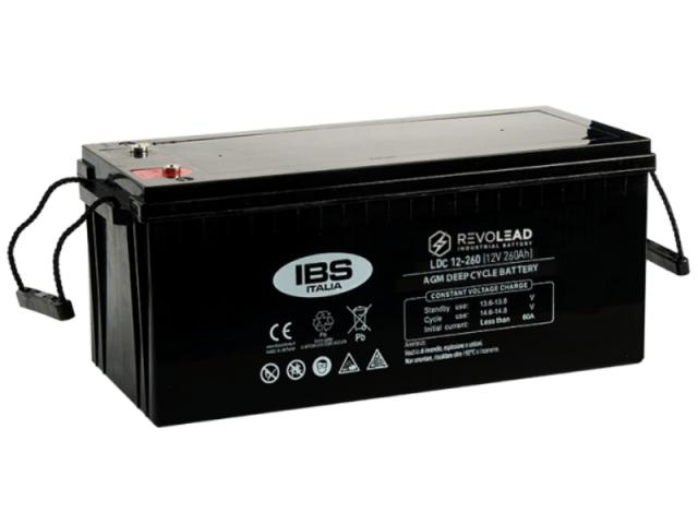Batteria AGM Deep-Cycle Revolead LDC12-260 12V 260Ah