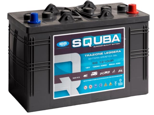 Batteria SQUBA GEL SG12100P 12V 100A 