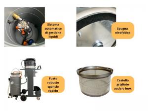 Aspiratore Industriale Coynco OIL 80 2M P - Monofase