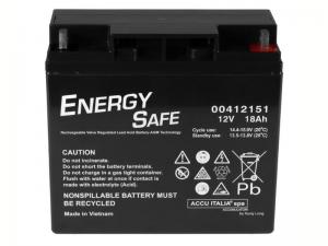 Batteria avviatori Energy Safe AGM VRLA 12V 18A Starter