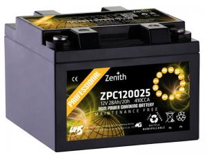 Batteria AGM Zenith ZPC120025 12V 28Ah alto spunto