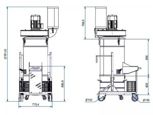 Aspiratore ATEX Dupuy Dedust 50 PRO Z22 polveri fini